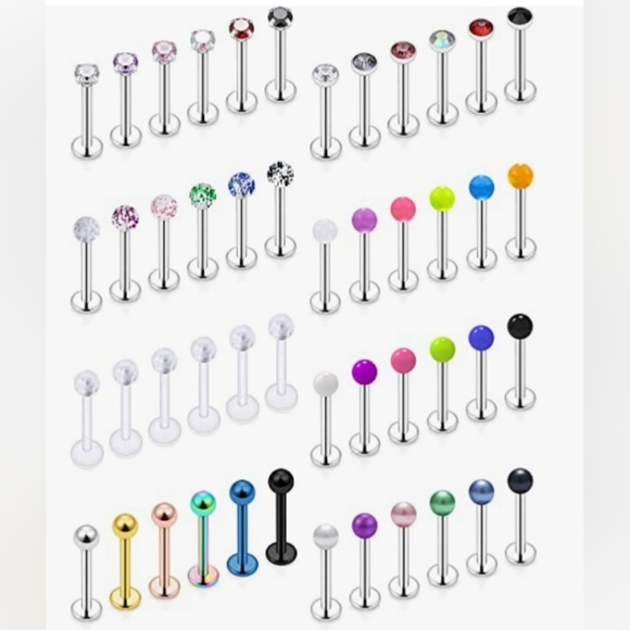 Lip Rings Labret Monroe Lip Rings Nail Tragus Helix Cartilage Earrings 1… - Picture 2 of 2